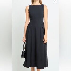 Elegant Black Midi Dress